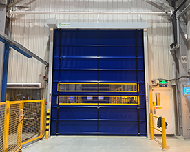 外资包装工厂车间安装堆积快速门